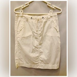 J. Crew, chino skirt, white, size 2